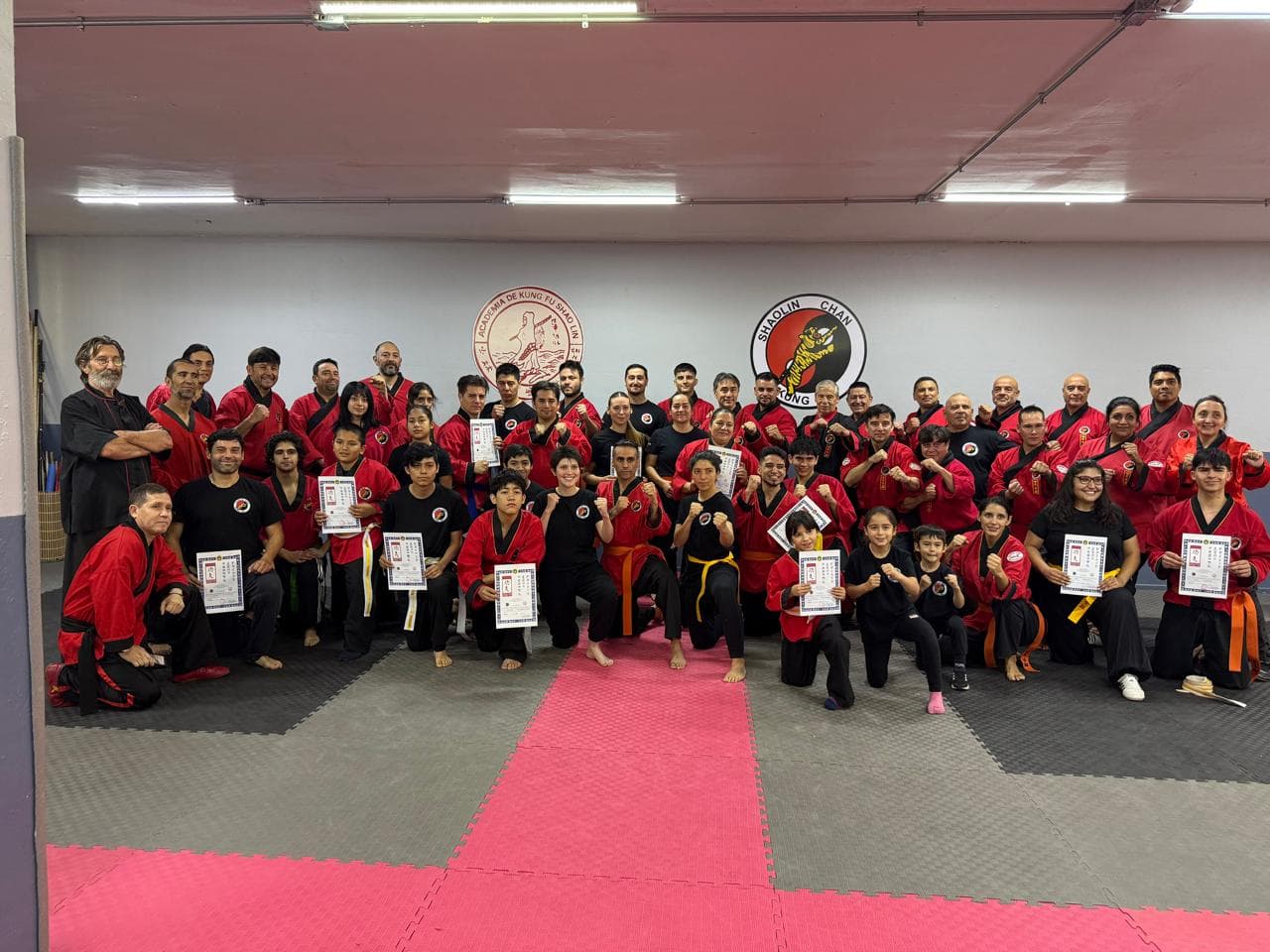 Alumnos de Kung Fu Shaolin Chan